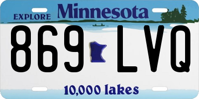 MN license plate 869LVQ