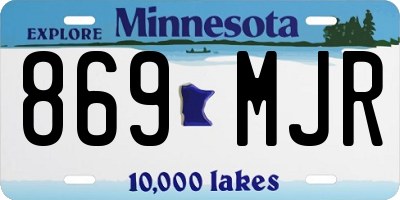 MN license plate 869MJR