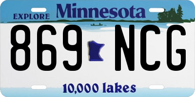 MN license plate 869NCG