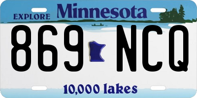 MN license plate 869NCQ