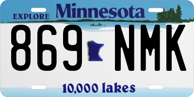 MN license plate 869NMK