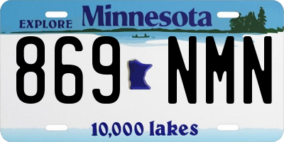 MN license plate 869NMN