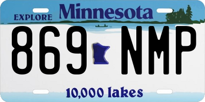 MN license plate 869NMP
