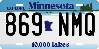 MN license plate 869NMQ
