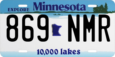 MN license plate 869NMR