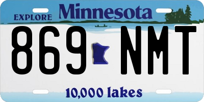 MN license plate 869NMT
