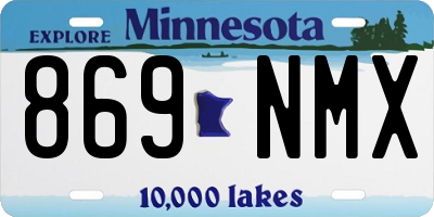 MN license plate 869NMX