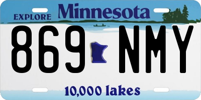 MN license plate 869NMY