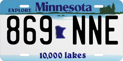 MN license plate 869NNE