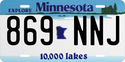 MN license plate 869NNJ