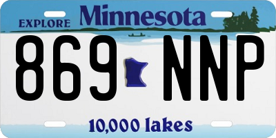 MN license plate 869NNP