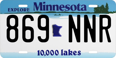 MN license plate 869NNR