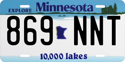 MN license plate 869NNT