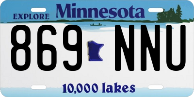 MN license plate 869NNU
