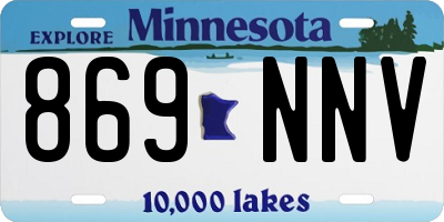 MN license plate 869NNV