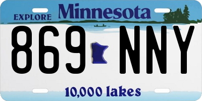 MN license plate 869NNY