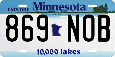 MN license plate 869NOB
