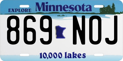 MN license plate 869NOJ