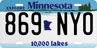 MN license plate 869NYO