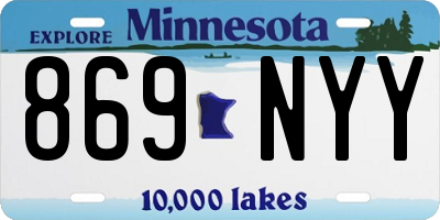MN license plate 869NYY