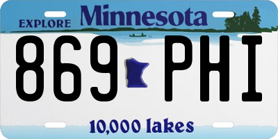MN license plate 869PHI