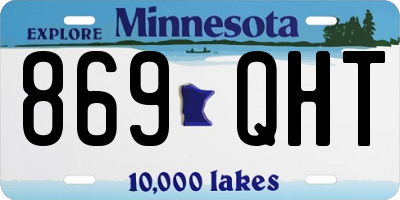 MN license plate 869QHT