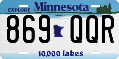 MN license plate 869QQR