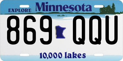 MN license plate 869QQU