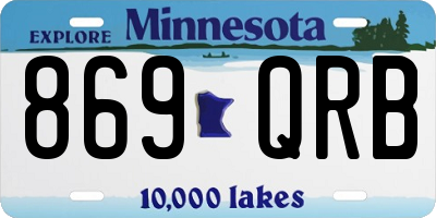 MN license plate 869QRB