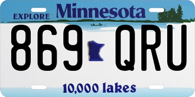 MN license plate 869QRU