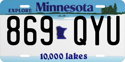 MN license plate 869QYU