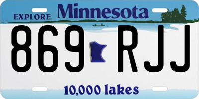 MN license plate 869RJJ