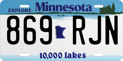 MN license plate 869RJN