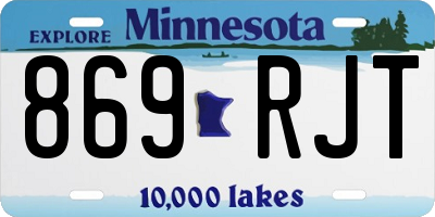 MN license plate 869RJT