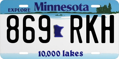 MN license plate 869RKH