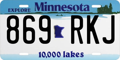 MN license plate 869RKJ