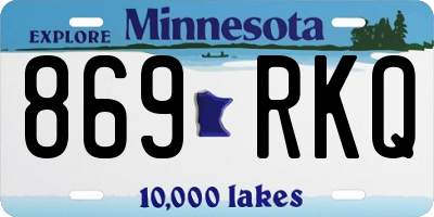 MN license plate 869RKQ