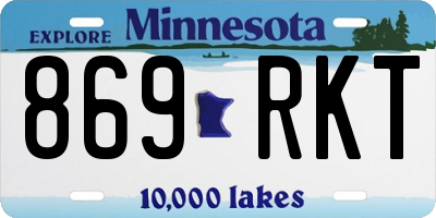 MN license plate 869RKT