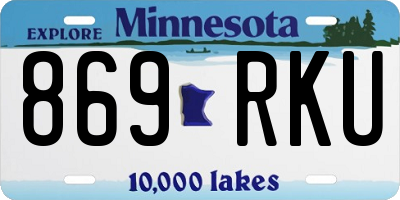 MN license plate 869RKU