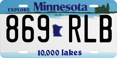 MN license plate 869RLB