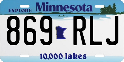 MN license plate 869RLJ