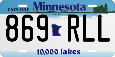 MN license plate 869RLL