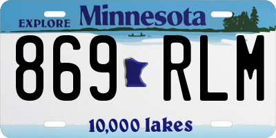 MN license plate 869RLM