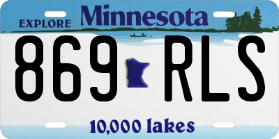 MN license plate 869RLS
