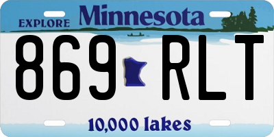 MN license plate 869RLT