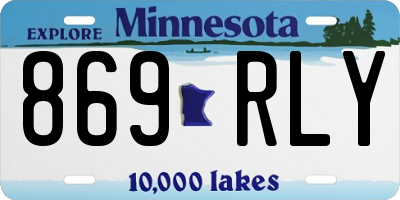 MN license plate 869RLY