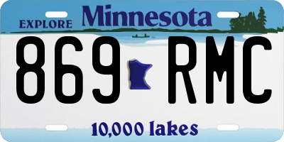 MN license plate 869RMC
