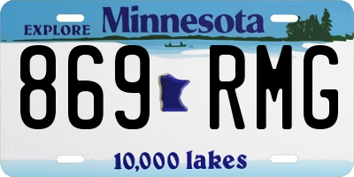 MN license plate 869RMG