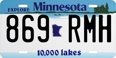 MN license plate 869RMH