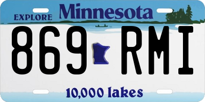 MN license plate 869RMI